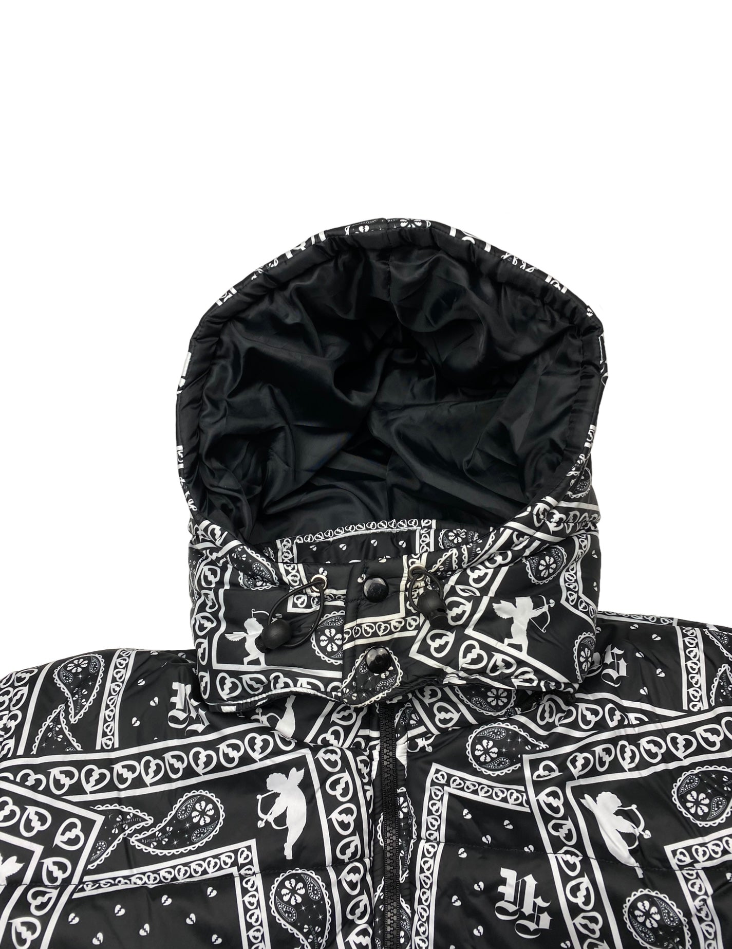 Black bandana best sale puffer jacket